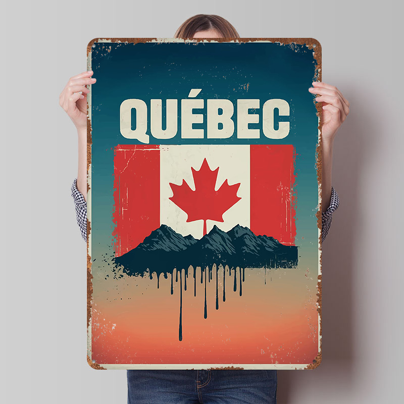 Retro Gaming Quebec - Quebec Seyahat Baskılı Poster Özelleştirilmiş Duvar