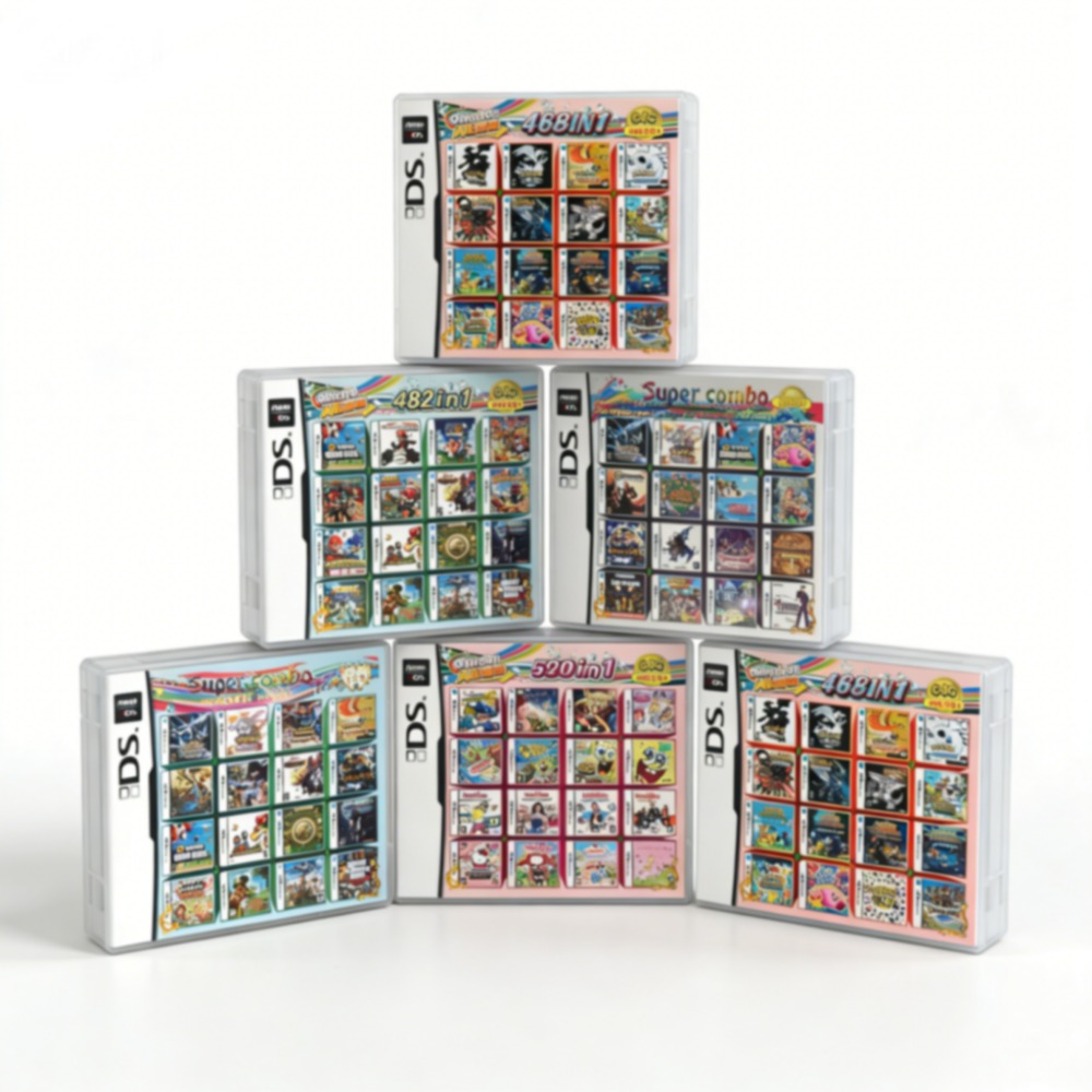 Retro Gaming Pokemon - •Pokem0n Temalı Çoklu Oyun Kartuşu DS/3DS/NDSL/2DS