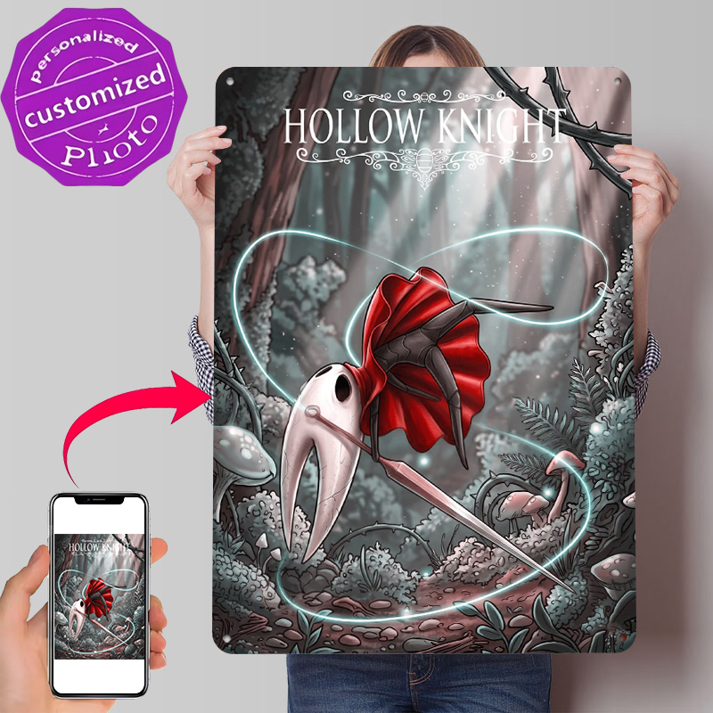Retro Gaming At Home - Hollow Knight Hornet Sanat Eseri Metal