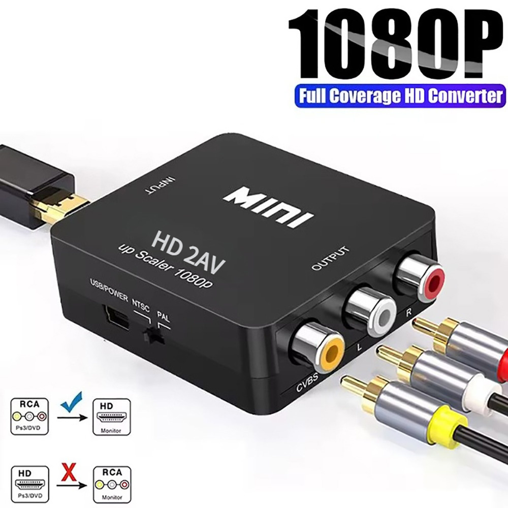 Composite Rca Cable - HDMI Uyumlu AV RCA Adaptörü HD