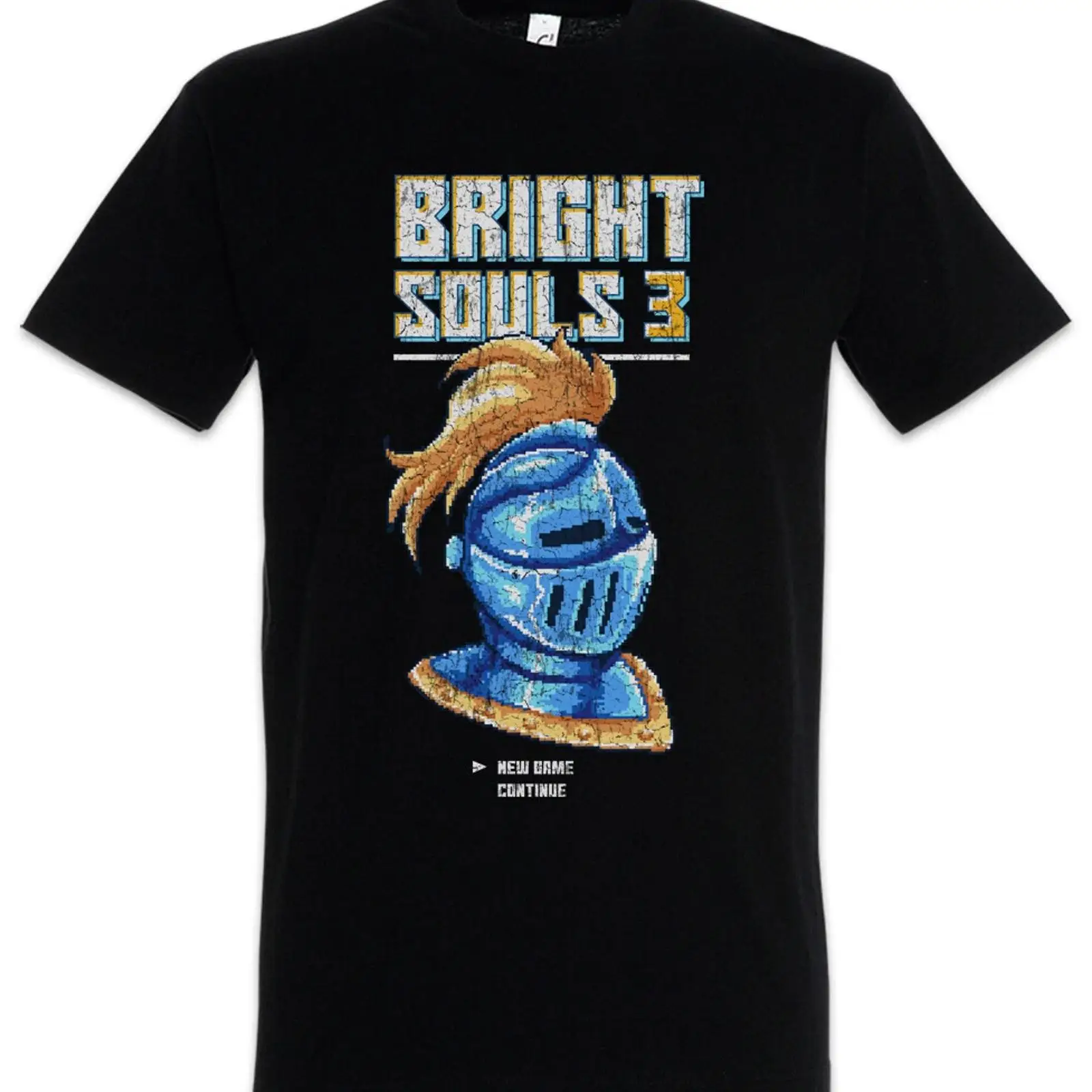 Retro Knight Gaming - Bright Souls 3 Tişört Pixel 8