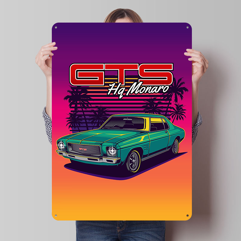 Retro Gaming At Home - HQ Monaro GTS Retro Araba Metal