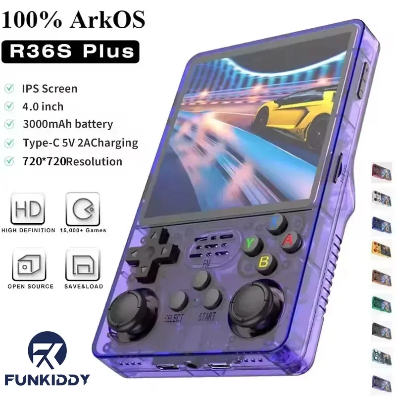 Retro Gaming R36S - FUNKIDDY R36S Plus Retro Oyun Konsolu