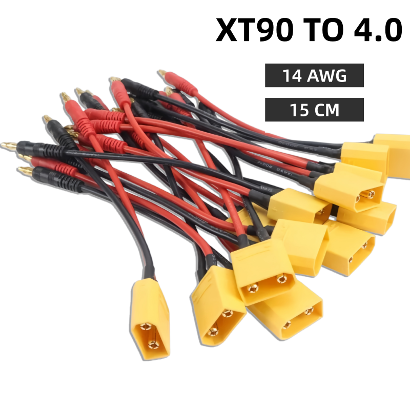 Composite Rca Cable - 1/5 adet XT90 şarj kablosu 4.0mm