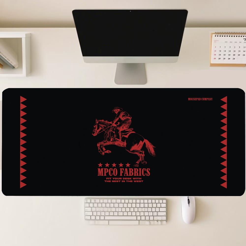 Retro Gaming Desk Setup - Retro Savaşçı Şövalye Grafikli Büyük Mouse