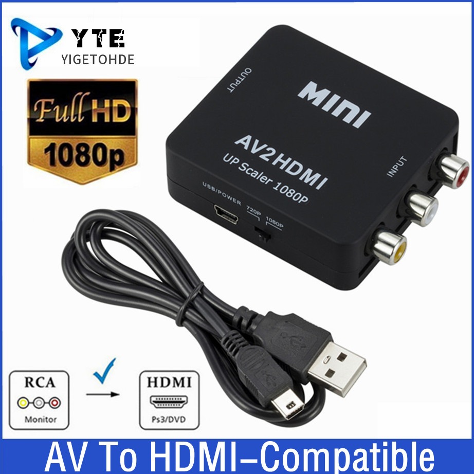 Composite Rca Cable - RCA AV HDMI uyumlu kompozit adaptör