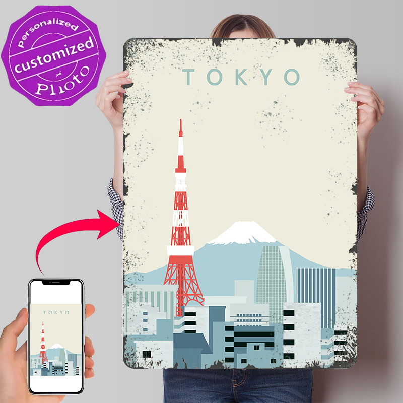 Retro Gaming At Home - Tokyo Retro 3D Baskılı Metal Tabelalar