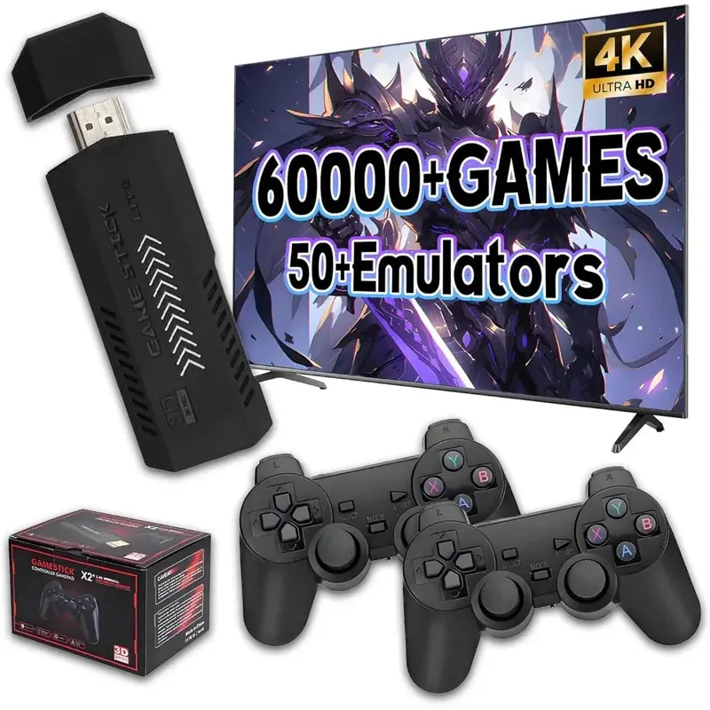 Retro Gaming X2 - X2 PLUS Retro Oyun Konsolu 64G