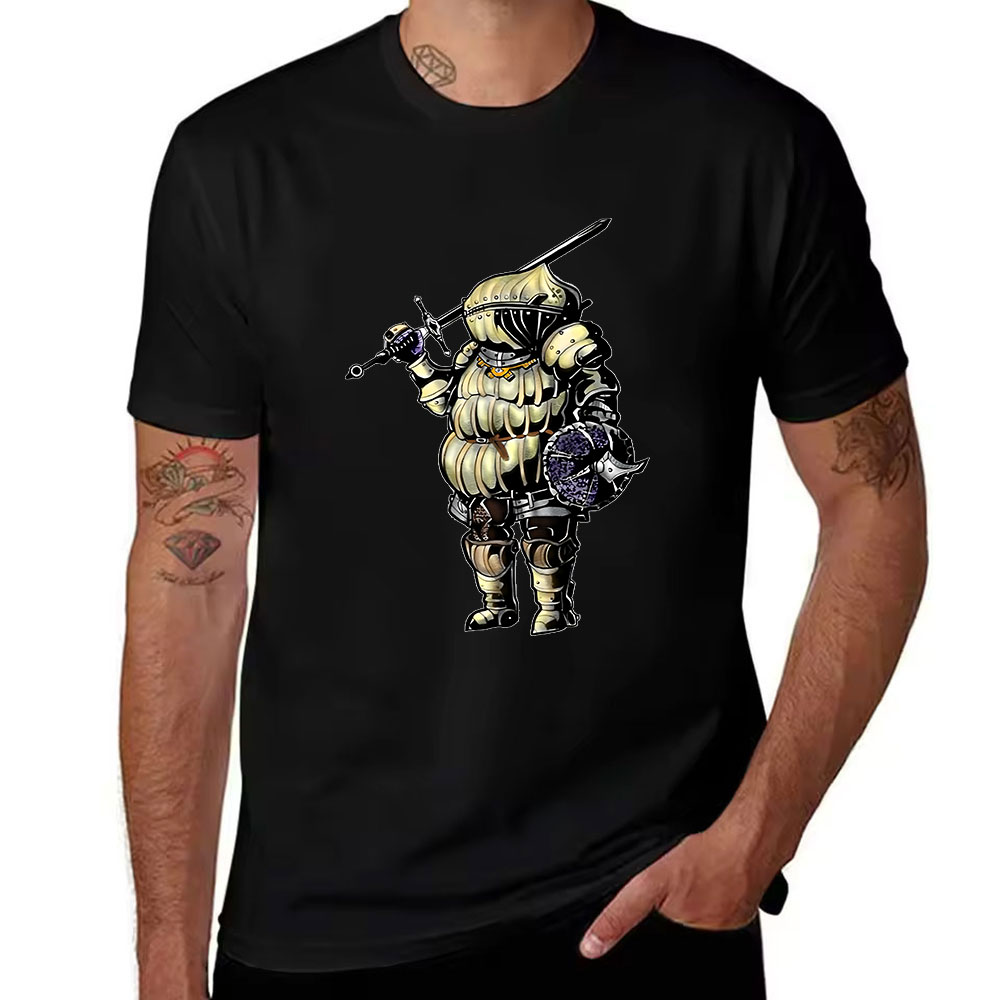 Retro Knight Gaming - Retro Tombul Şövalye Baskılı Erkek Pamuklu