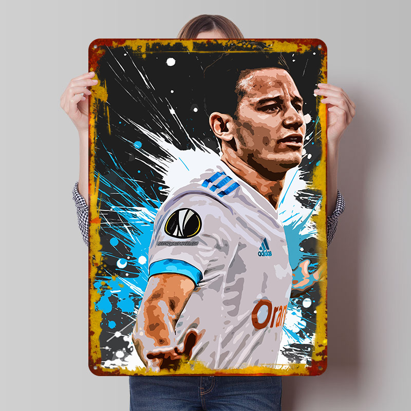 Retro Gaming At Home - Florian Thauvin Boyama Metal Poster Özel