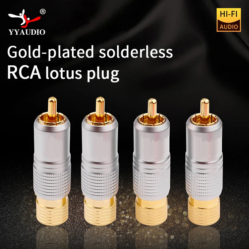 Composite Rca Cable - 4 adet Hifi 24 K Altın