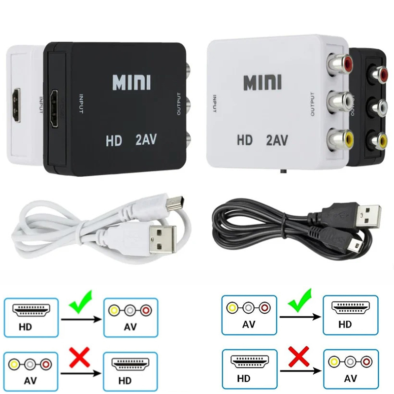 Composite Rca Cable - HDMI uyumlu AV RCA Adaptörü HDTV
