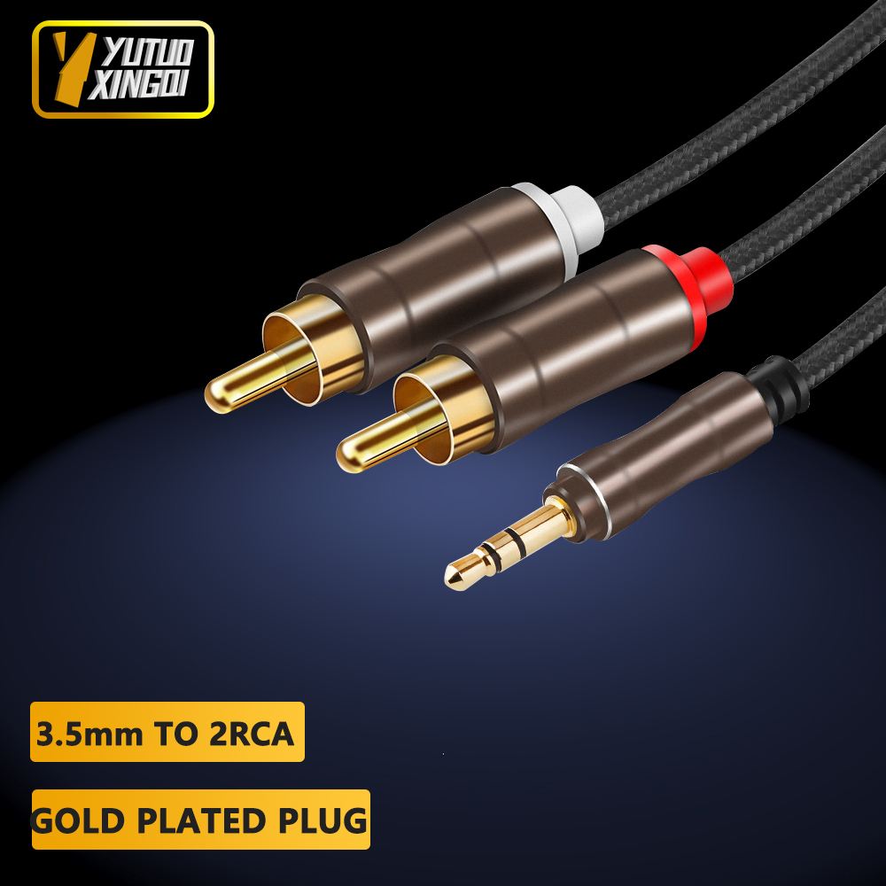 Composite Rca Cable - 3.5 mm 2 RCA Çift Lotus