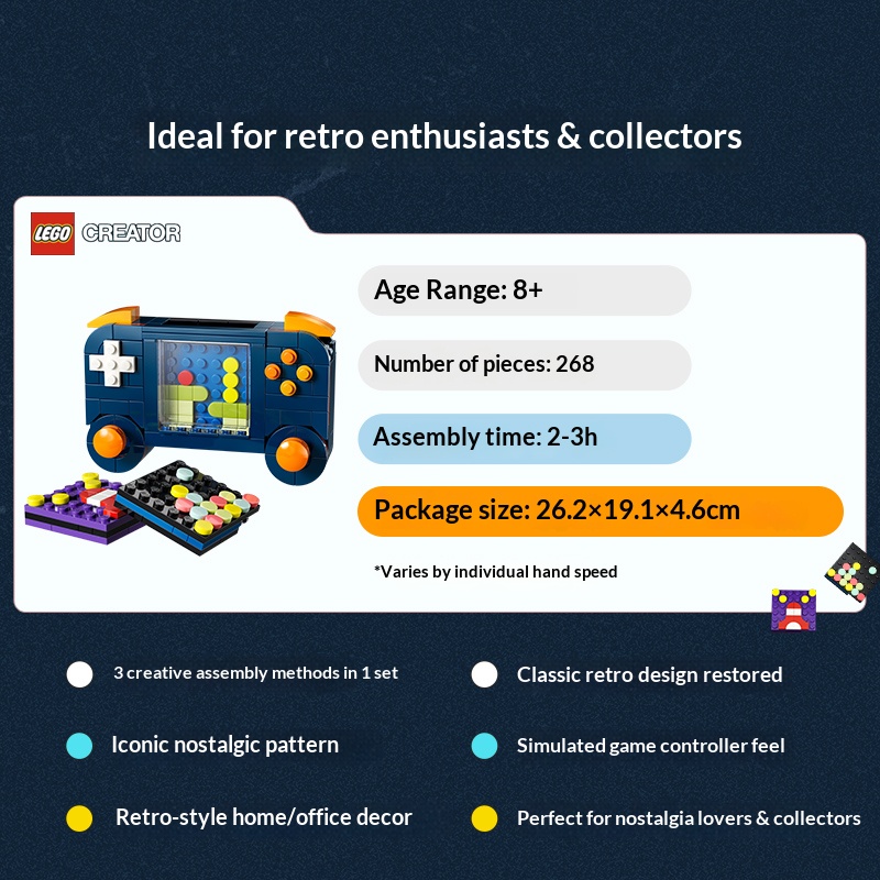 LEGO Creator 3in1 Yapı Taşları - Retro Handheld Console incelemesi ve fiyatı