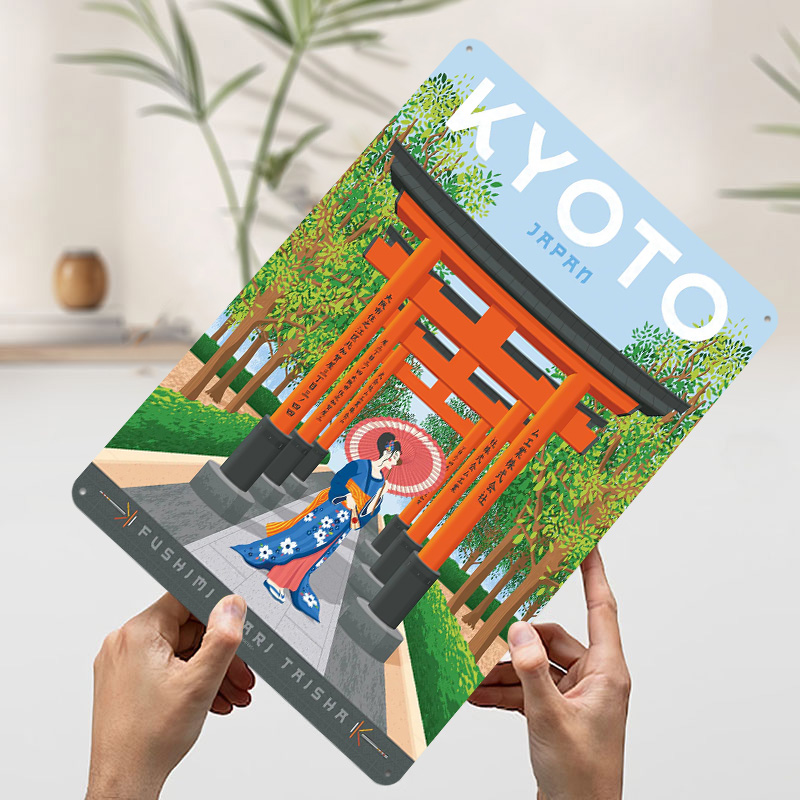Kyoto Japonya Seyahat Posteri  - Retro Gaming Japan incelemesi ve fiyatı