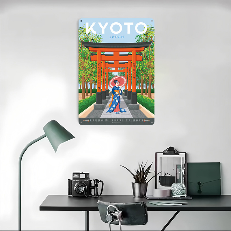 Kyoto Japonya Seyahat Posteri  - Retro Gaming Japan incelemesi ve fiyatı