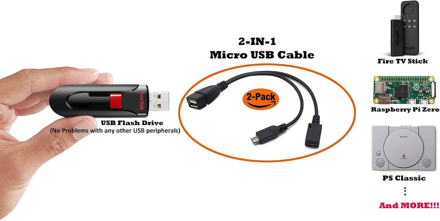 2'si 1 arada Mikro USB OTG Güç - Retro Gaming Usb Stick incelemesi ve fiyatı