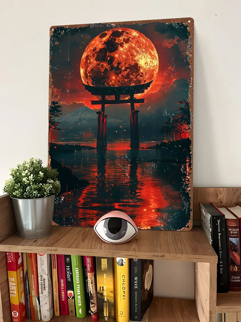 Kanlı Ay Torii İşaret Baskılı  - Retro Gaming At Home incelemesi ve fiyatı