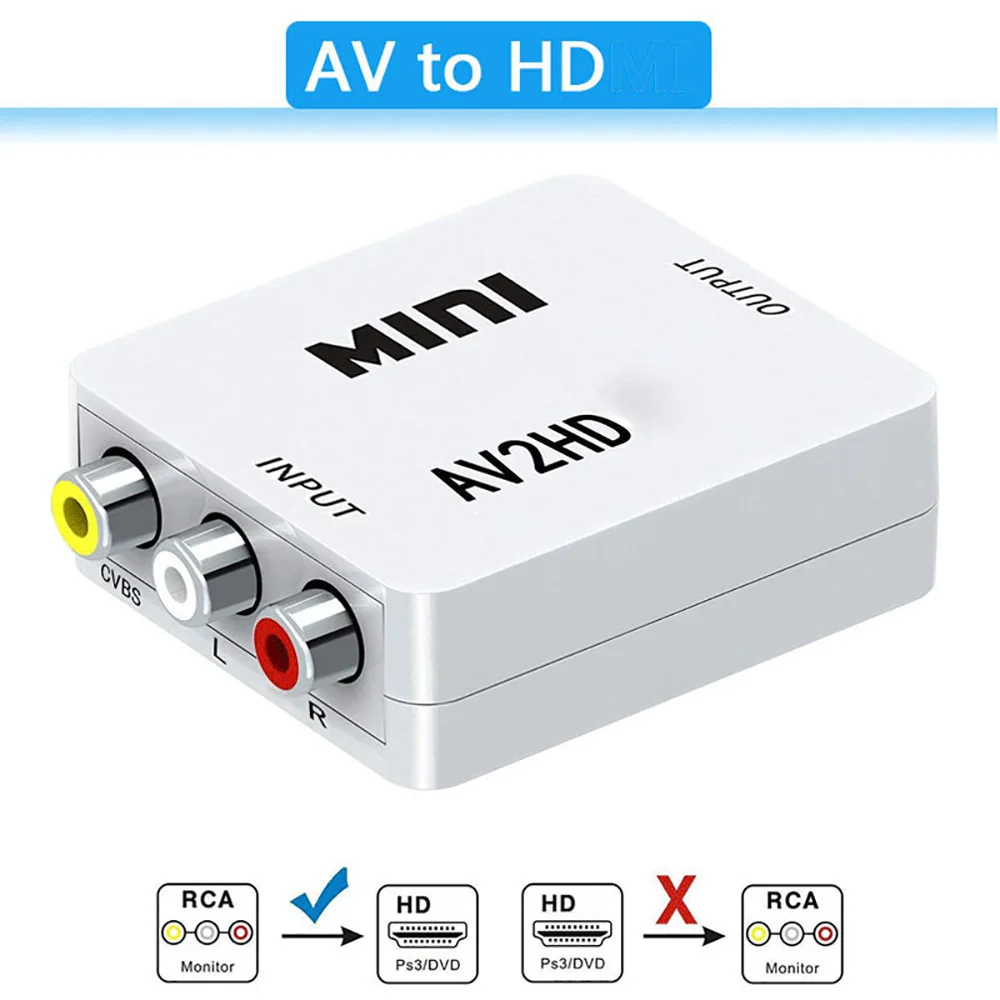 RCA AV - HDMI Dönüştürücü 1080 - Composite Rca Cable incelemesi ve fiyatı