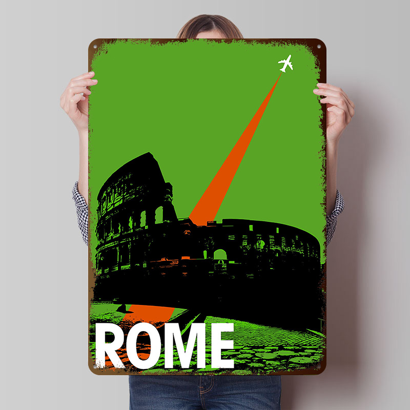 Roma Seyahat Metal Posteri Kiş - Retro Gaming At Home incelemesi ve fiyatı