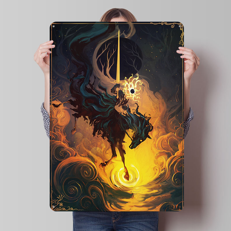 Eclipse Knight Metal Poster Öz - Retro Knight Gaming incelemesi ve fiyatı