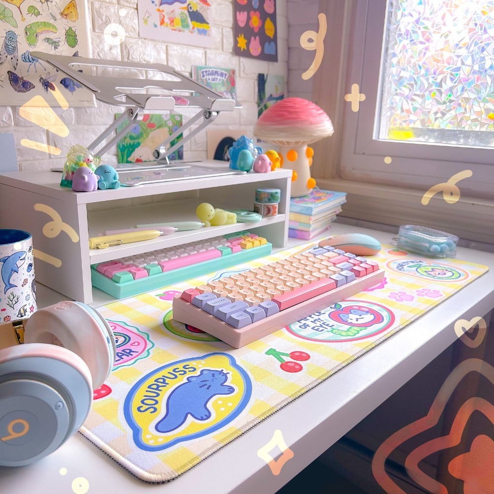 Fruit Kitty Masa Matı Mousepad - Retro Gaming Desk Setup incelemesi ve fiyatı