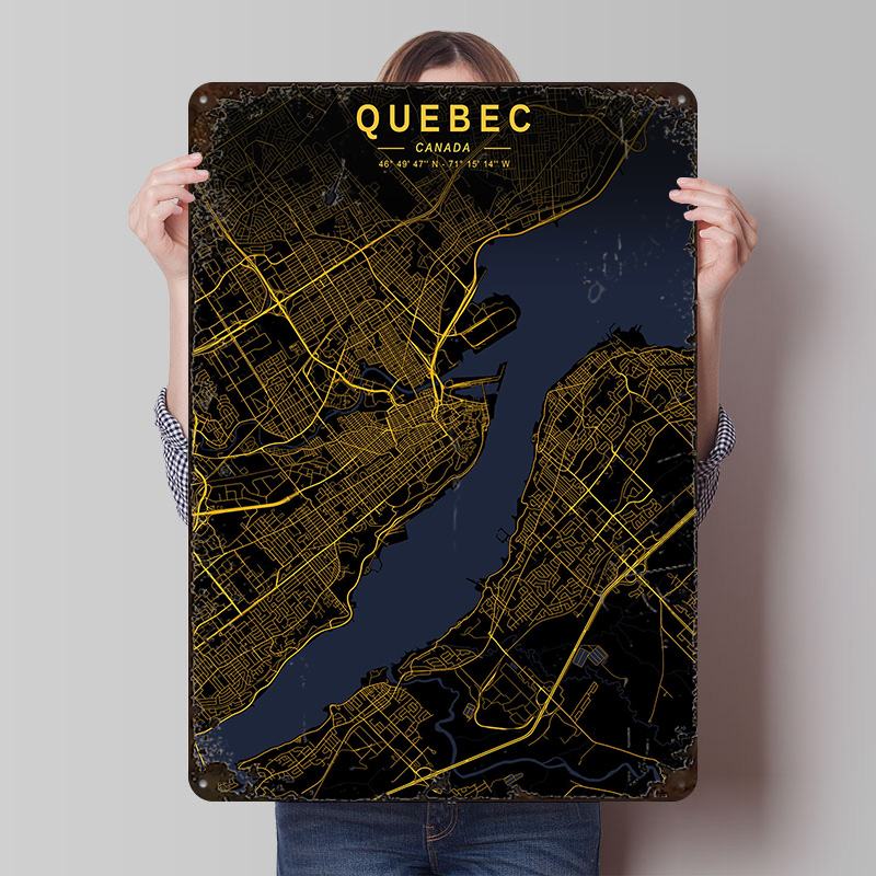 Quebec Altın Harita Posteri Öz - Retro Gaming Quebec incelemesi ve fiyatı