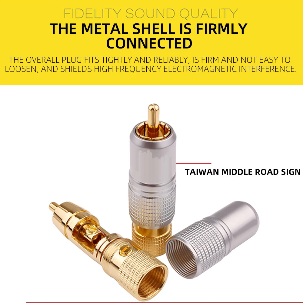 4 adet Hifi 24 K Altın Kaplama - Composite Rca Cable incelemesi ve fiyatı